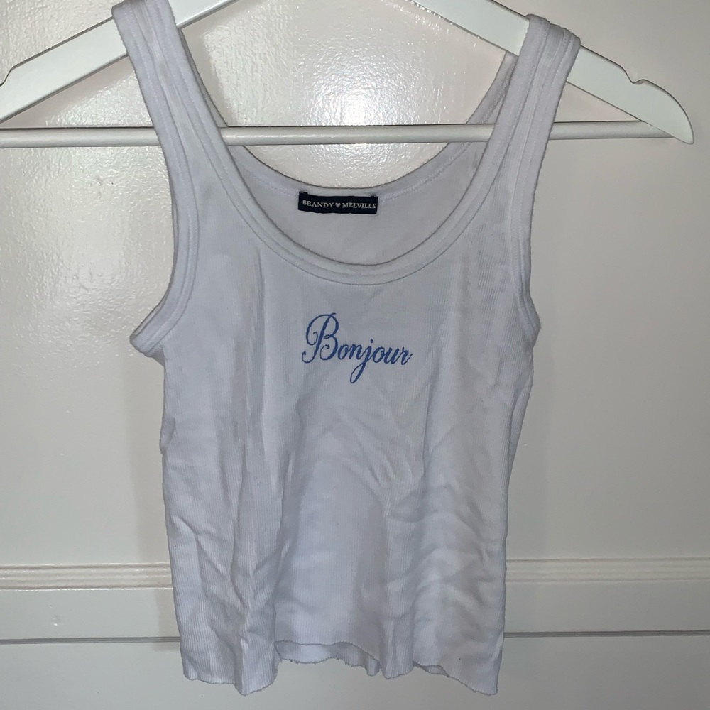 BRANDY MELVILLE Bonjour Tank Top🌺
